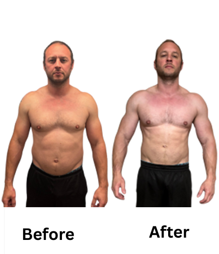 Dad Bod Challenge Transformation Before and After